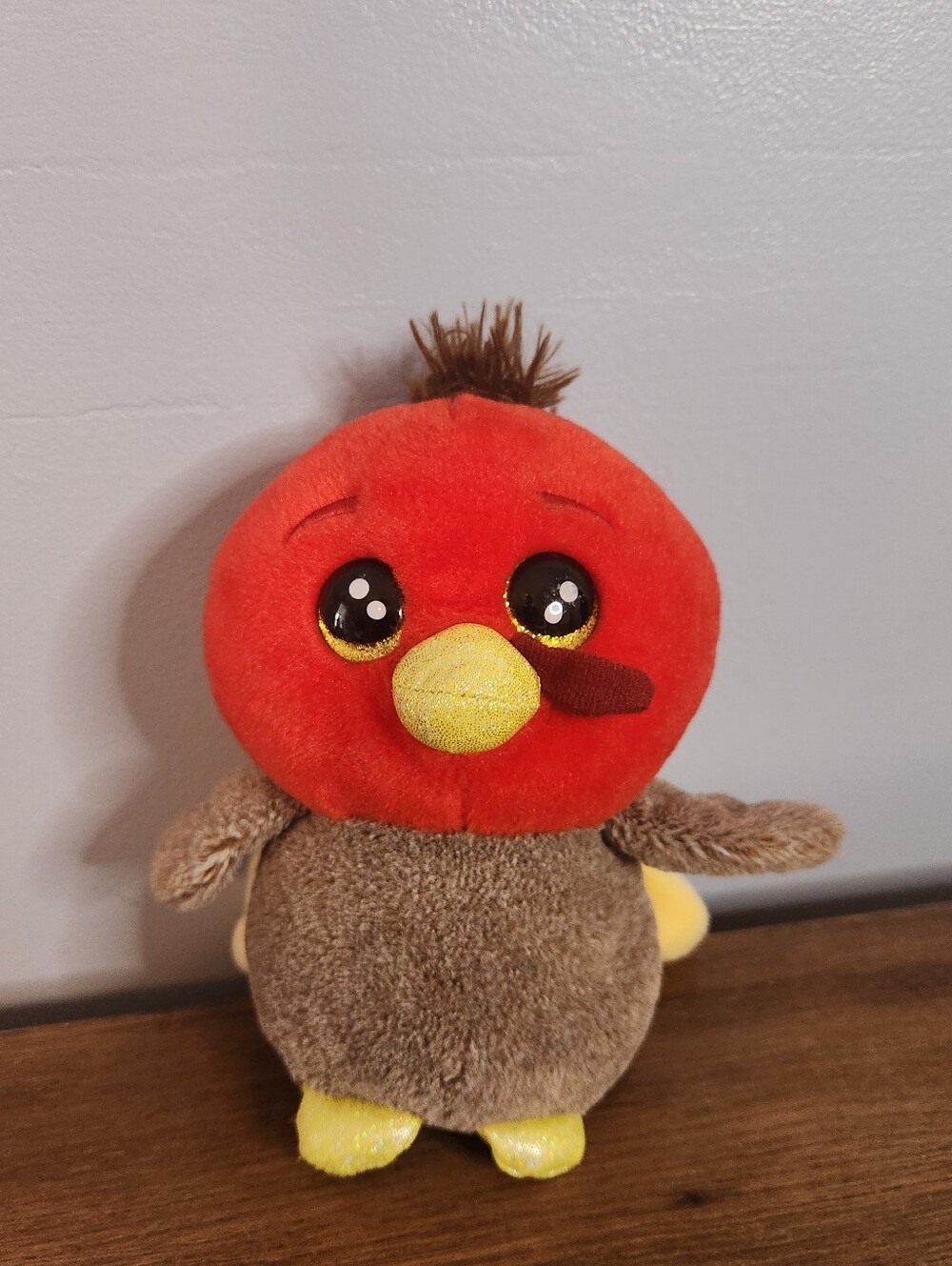 Russ Lil Peepers Turkey Sparkly Eyes Thanksgiving Plush Stuffed Animal 8"